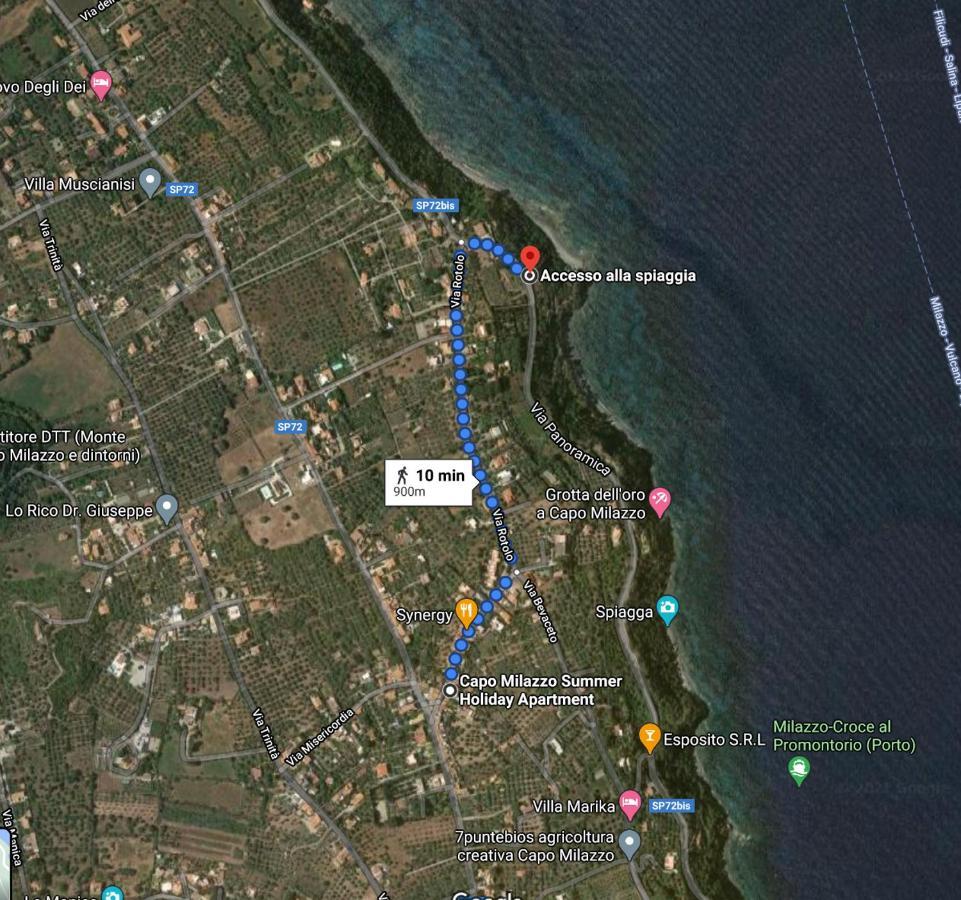 Capo Milazzo Summer Holiday Apartament Eksteriør bilde